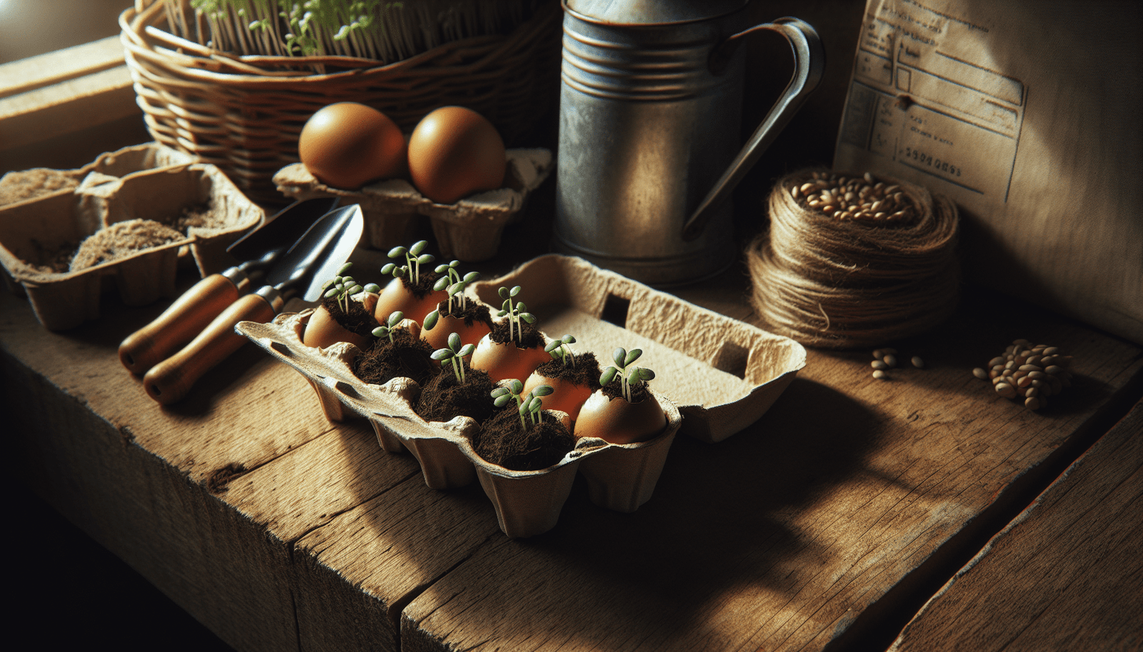 Picture of Egg Cartons: Repurpose Egg Cartons for Zero-Waste Planting | Blumebia